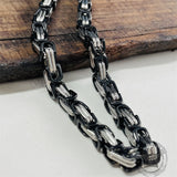Flat Byzantine Chain Stainless Steel Necklace | Gthic.com