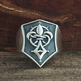 Fleur-De-Lis Sterling Silver Christian Ring | Gthic.com