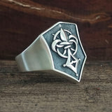 Anello teschio in argento sterling con gabbia