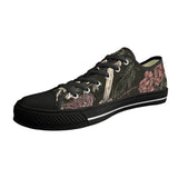 Flowers And Cross Print Canvas Shoes