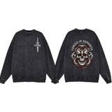 Forged In Darkness Skull Snake Vintage Washed Sweatshirt | Gthic.com