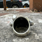 Gas Mask Sterling Silver Ring