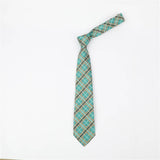 Geometric Check Striped Polyester Tie | Gthic.com