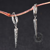 Geometric Cone Spike Stainless Steel Dangle Earrings