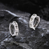 Geometric Hollow Cross Stainless Steel Earrings
