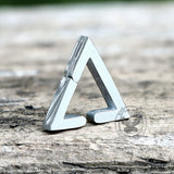 Geometric Triangle Stainless Steel Ear Cuffs
