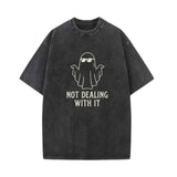 Ghost Not Dealing With It Vintage Washed T-shirt | Gthic.com
