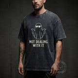 Ghost Not Dealing With It Vintage Washed T-shirt | Gthic.com