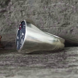 Give My Heart To You Red Gem Sterling Silver Skull Ring