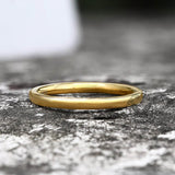 Gold-Color Titanium Engagement Ring | Gthic.com