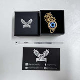 Gold Evil Eye Stainless Steel Bracelet