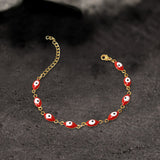 Gold Plated Evil Eye Stainless Steel Bracelet | Gthic.com