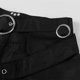 Gothic Asymmetrical Polyester Men's Overskirt