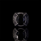 Gothic Beast Claw Gemstone Sterling Silver Ring | Gthic.com