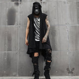 Gothic Black Sleeveless Hooded Cape Coat | Gthic.com