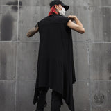 Gothic Black Sleeveless Hooded Cape Coat | Gthic.com