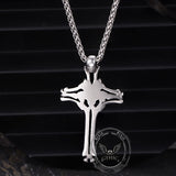 Colgante vikingo de acero inoxidable con nudo de cruz celta