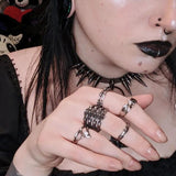 Gothic Bone Stainless Steel Skull Ring | Gthic.com