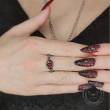 Gothic Branch Stainless Steel Engagement Ring