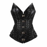 Gothic Chain Design Jacquard Steel Bone Corset | Gthic.com