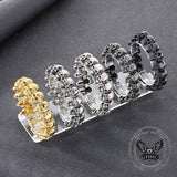 Gothic Cracked Skull Stainless Steel Bracelet 03 | Gthic.com