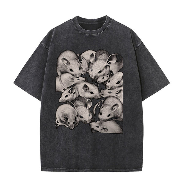 Gothic Creepy Rat Short Sleeve T-shirt | Gthic.com