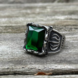 Gothic Crown Stainless Steel CZ Ring | Gthic.com