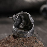 Gothic Dark Style Unicorn Stainless Steel Ring
