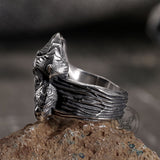 Gothic Dark Style Unicorn Stainless Steel Ring