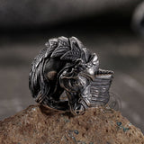 Gothic Dark Style Unicorn Stainless Steel Ring