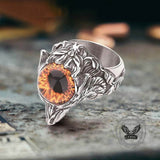 Gothic Devil Eye Fierce Wolf Stainless Steel Ring