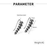 Gothic Evil Skull Design Stainless Steel Earrings | Gthic.com