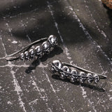 Gothic Evil Skull Design Stainless Steel Earrings | Gthic.com