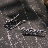 Gothic Evil Skull Design Stainless Steel Earrings