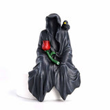 Gothic Faceless Grim Reaper Skull Statue Resin Figurines