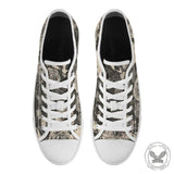 Gothic Flower Skull Print Canvas Shoes | Gthic.com