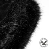 Gothic Fur Collar Winter Hooded Cape