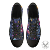 Gothic Garden Flora and Fauna Print Canvas Shoes