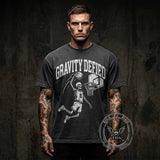 Gothic Gravity Defied Skull Dunk Vintage Washed T-shirt | Gthic.com