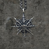 Gothic Heart of Thorns Demon Eye Sterling Silver Pendant | Gthic.com
