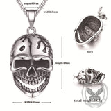 Gothic Laughing Skull Stainless Steel Pendant