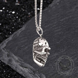 Gothic Laughing Skull Stainless Steel Pendant | Gthic.com