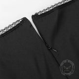 Black Layered Lace-Up Sleeveless Lolita Dress