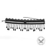 Gothic Lolita Beads Tassels Choker Necklace