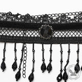 Gothic Lolita Beads Tassels Choker Necklace