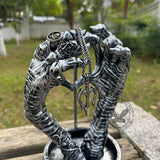 Gothic Love Heart Hands Jewelry Holder | Gthic.com