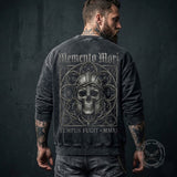 Gothic Mandala Warrior Skull Vintage Washed Sweatshirt | Gthic.com