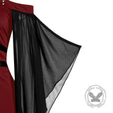 Gothic Mesh Splicing Bat Sleeve Straps Dress