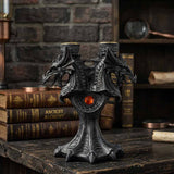 Gothic Mythical Dragon Resin Candle Holder