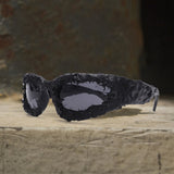 Gothic Personality Drip Glue Brushed Polarized PC Sunglasses | Gthic.com